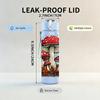 1PC Forest Red Mushroom Plant Art Print 750ml Color Plastic Sports Water Bottle Leakproof Flip Straw Lid Suitable for Sports Office Home Use
