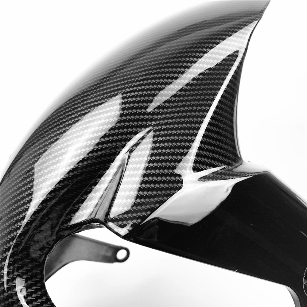 Hydro Dipped Carbon Fiber Finish Front Tire Fender For SUZUKI GSXR 1000 2009-2016 GSXR 750 600 2011-2019