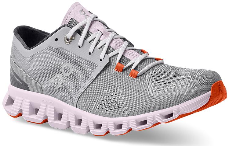 On Running Cloud X Legierung Grau Lilie Rosa Damen 40.99041