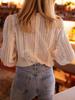 Women's V-Neck Solid Color Long-Sleeve Shirt - 2025 Collection