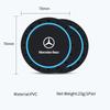 HQQM3 2PCS Car Coasters Water Cup Slots Non-Slip Mat Waterproof Cup Pad For Mercedes Benz AMG A B C E S V Class A180 W212 CLK CLA GLE