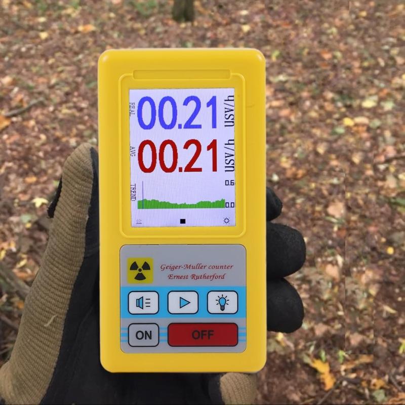 Small Size Radiation Detection Meter Long Lifespans Plastic Housing Ideal for Material Testing and Safety Checking