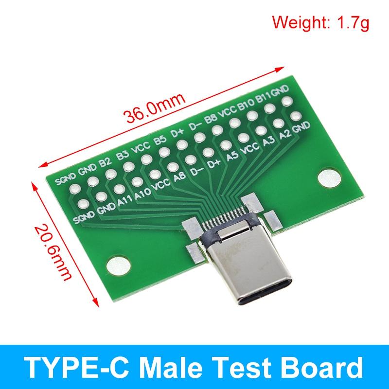 5/10 Stück USB-Stecker / Mini-Micro-USB auf DIP-Buchse Adapter 2,54 Stecker B Typ-C USB 2.0 3.0 Buchse Konverter