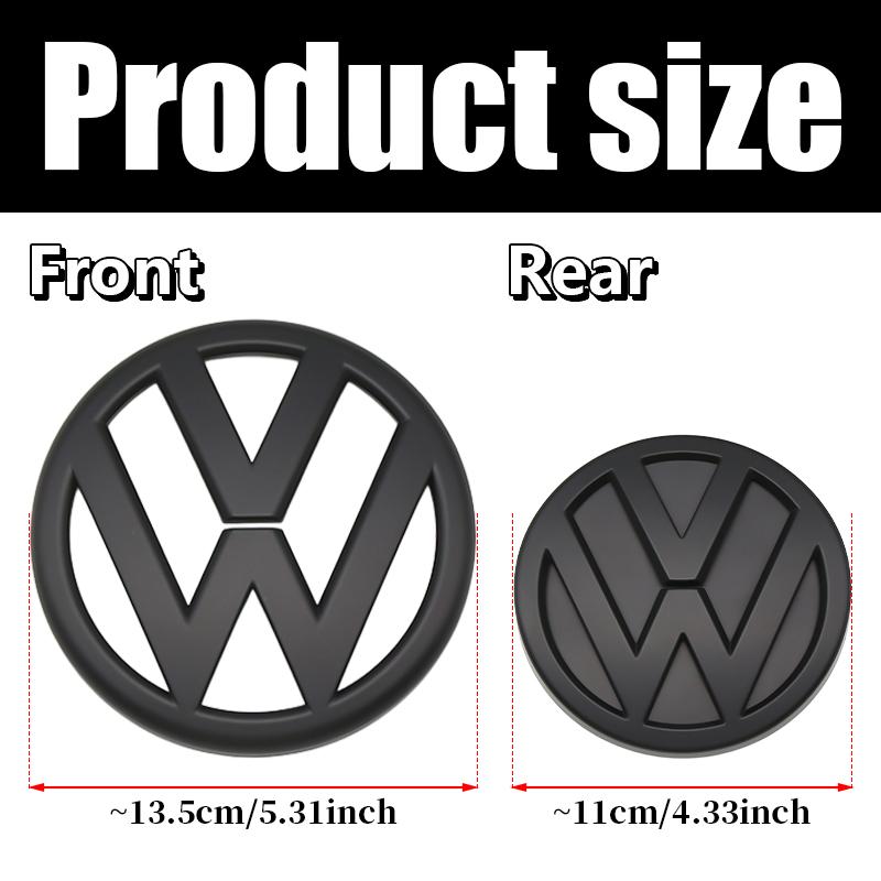 For Volkswagen Volkswagen VW Golf 7 MK7 Front Hood Rear Boot Emblem Cover Trim Logo Badge Sticker Exterior Decoration Car Styling 2013-2017