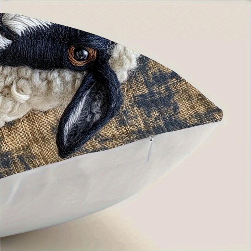 1/4pcs Sheep Patterned Pillowcases Sofa cushion cover home bedroom room decoration