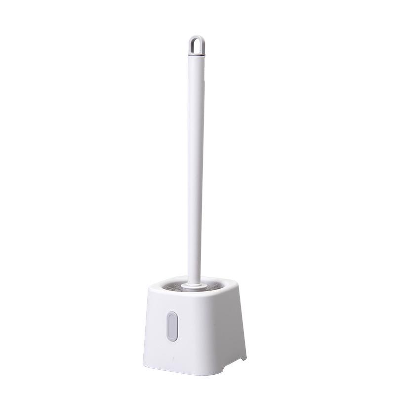 Wall-Mounted Long Handle Toilet Brush Set - No Dead Corner Cleaning for Bathrooms