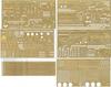 Infinimodel scale detail set for the US Navy aircraft carrier Enterprise featuring etching and brass lathe parts for ME plastic models 1/350 (1942),