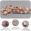 Baby Pacifier Clips Handmade Wood Soother Chew Teethers Toys Dummy Safe Silicone Teething Pacifier Chains Gift
