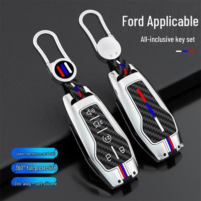 2018-as Ford Taurus Szénszálas Kulcstartó Mustanghoz, Raptorhoz, F150-hez, Explorerhez