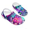 Colorful Printed EVA Clogs Lightweight Breathable Slip On Garden Shoes for Women Men Beach Pool Bathroom Home Beach Wear