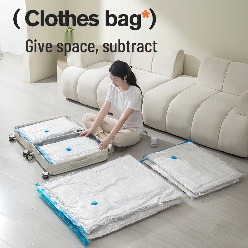 Blue Edge Vacuum Compression Storage Bag for Quilts and Clothes