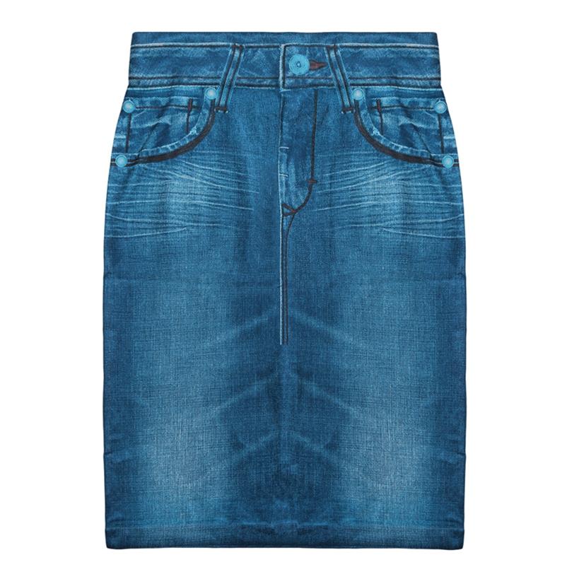 Damen-Miniröcke aus weichem Denim-Imitat, Stretch, lässig, nahtlos, elastisch, hohe Taille