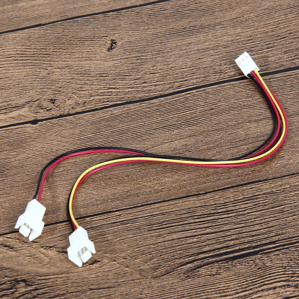 New 5Pcs Fan Connector Cable 12V 3 Pin Female to 2/3 Pin Male PC Fan Power Splitter Extension Cable High Quality Wholesale