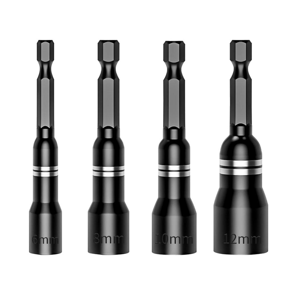 Magnetische Mutter Schraubendreher Stecknüsse für Bohrmaschinen Sechskantschaft Treiberadapter Steckschlüssel Werkzeugteile Zubehör