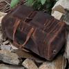Handmade Leather Duffel Bag, Travel Luggage Duffel Gym Bag Weekender Overnight Bag for Men Leather Sports Duffle Gift Bag for Men