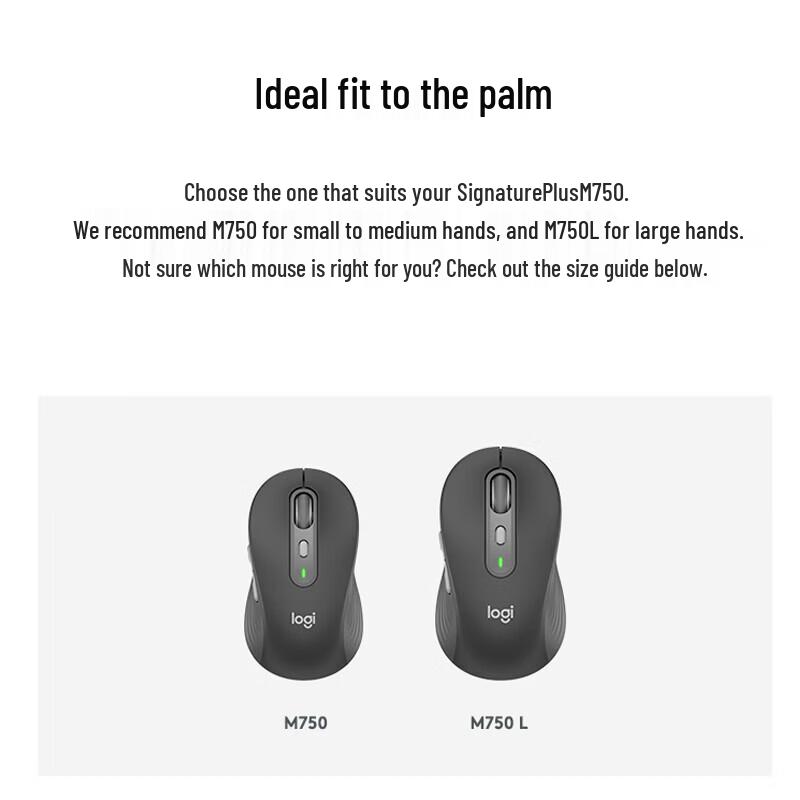 Logitech M750 L Large Silent Wireless Mouse with Logi Bolt Receiver