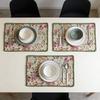 Washable Cotton Linen Table Mats 12 X 18 Inch Table Protector Dining Room Kitchen Party Wedding Festival Home Restaurant Decoration Placemats