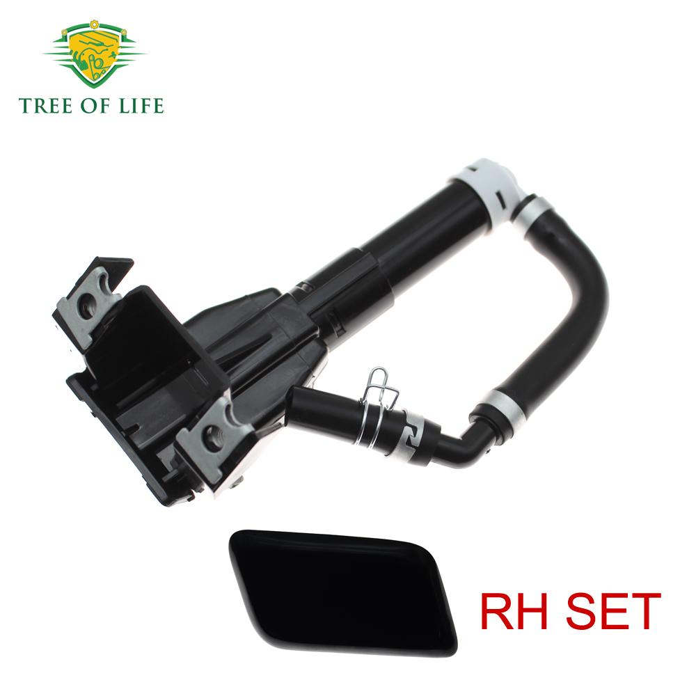 For Mitsubishi Outlander XL 2010 2011 2012 2013 Front Left/Right Bumper Headlight Washer Nozzle Headlamp  Cleaning Actuator