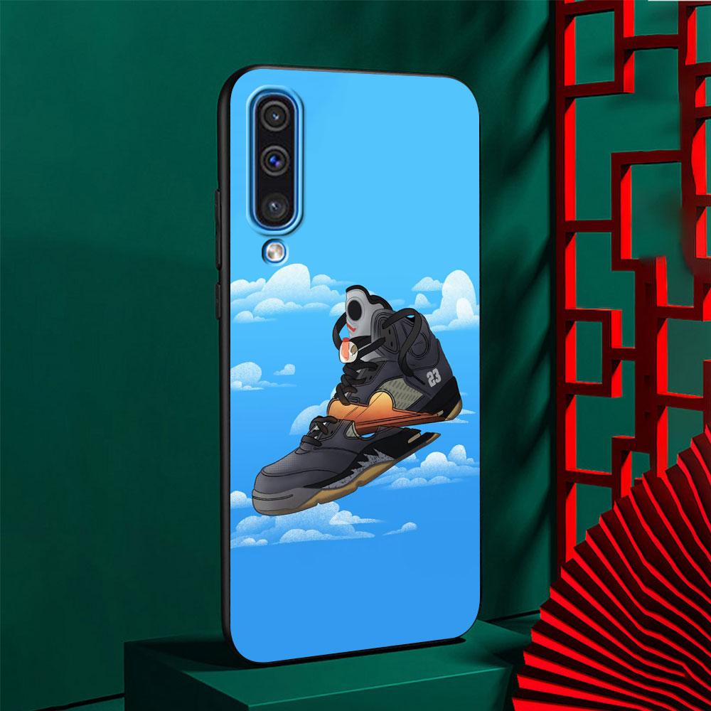 Pouzdro na boty Sneakers pro Samsung Galaxy A50 A50s A40 A20e A20 A30 A30s A70 A70s A10 A10s A20s A11 A21 A42 Černý kryt na telefon