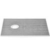 Shower Curb Kit, 1524x965mm Shower Pan Kit with 160mm Offset Drain, Lightweight EPS Shower Installation Kits with 2 Waterproof Cloths, Shower Pan