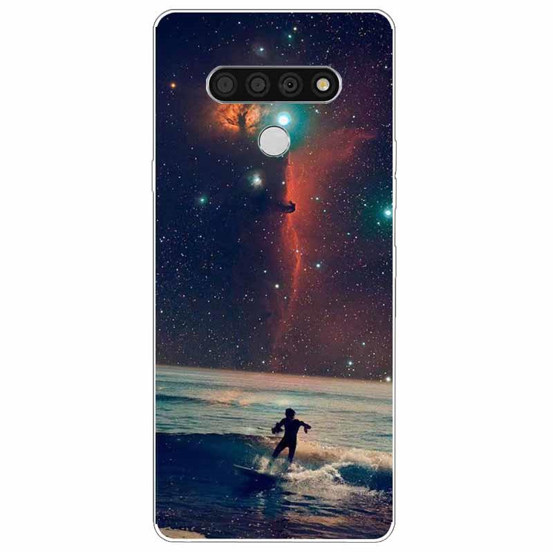 Soft Print Cover For LG K51 K61 V50 V60 Thinq Case Cute Cat Silicone Coque for LG K61 V50 Thinq Cases K 61 Shockproof Shell Bag
