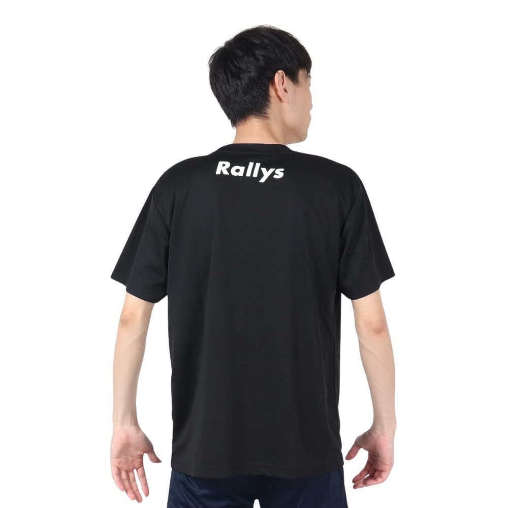 Rallys Table Tennis Back D Medium Black T-Shirt BKD-001-B / Men's/Women's
