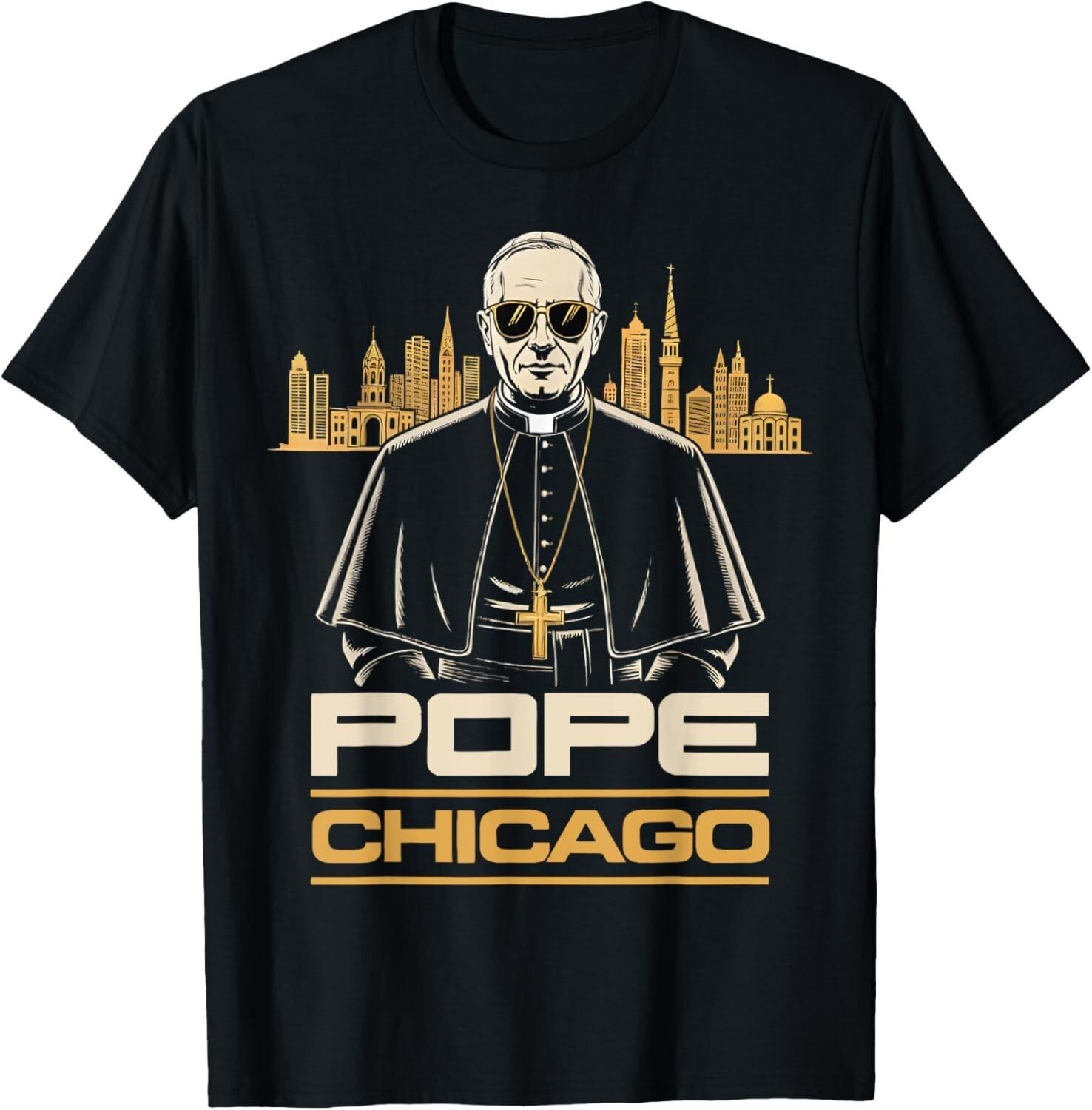 Da Pope Chicago Cardinal Robert Prevost New Pope Leo XIV Unisex T-Shirt M