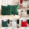 Christmas Tree Snowflake Pillow Cover Plush Throw Pillowcase Winter Home Decor