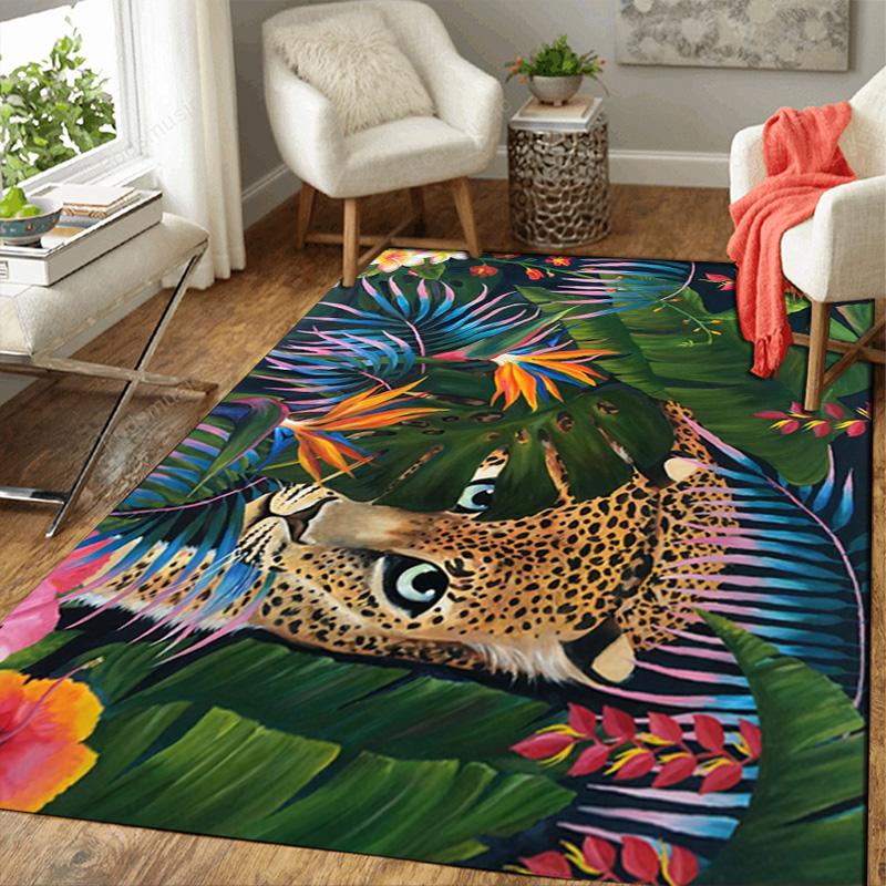 Cheetah in the Jungle Rug Floor Mat for Living Room or Bedroom Soft and Comfortable Carpet a Gift for Birthday and Holiday.MFF0918161