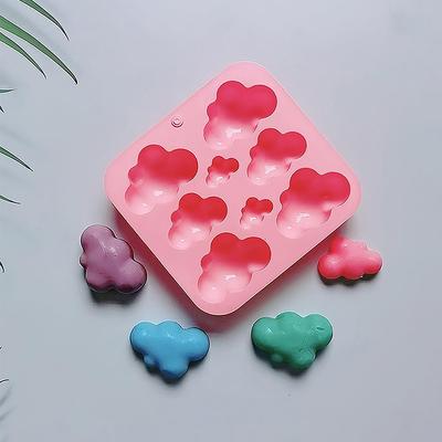 8-Holte Wolkvormige Siliconen Snoepvorm Chocolade Pudding Dessert Cake Bakvorm Keukengereedschap Kaars Zeep Maken