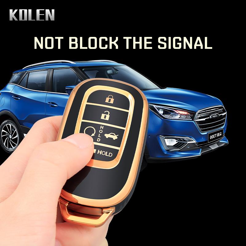 Fashion Tpu Car Remote Key Cover Case Shell Fob For Honda Civic Accord Pilot Crv Cr-V Freed Vezel Hrv Key Protector Holder