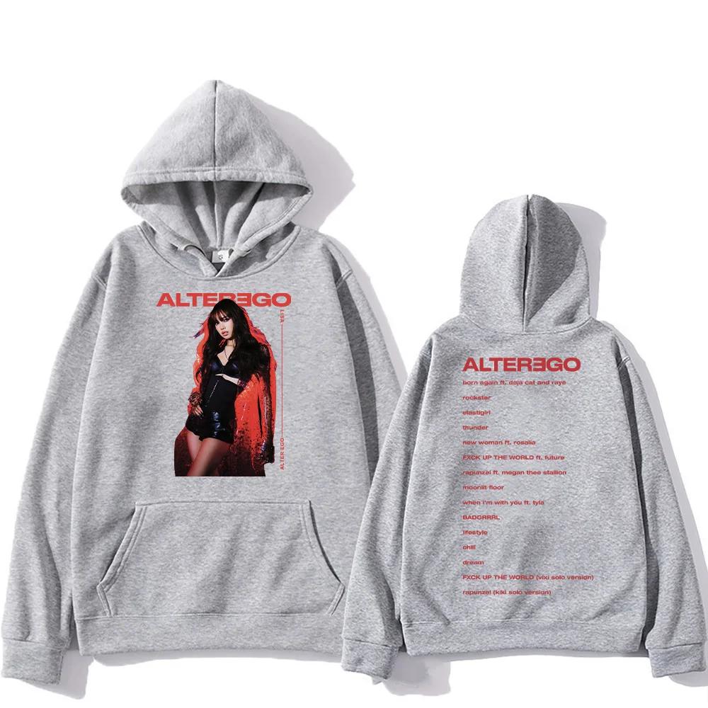 KPOP Rock Band Hip-hop Rap Men Oversized Hoodie Pop Music Street Fashion Casual Fleece Long-sleeve Autumn Winter Sweatshirt Top