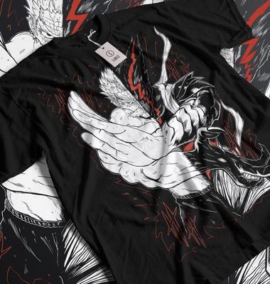 Garou T-shirt One Punch Shonen King Horror Anime Manga Gift Black Shirt All Size