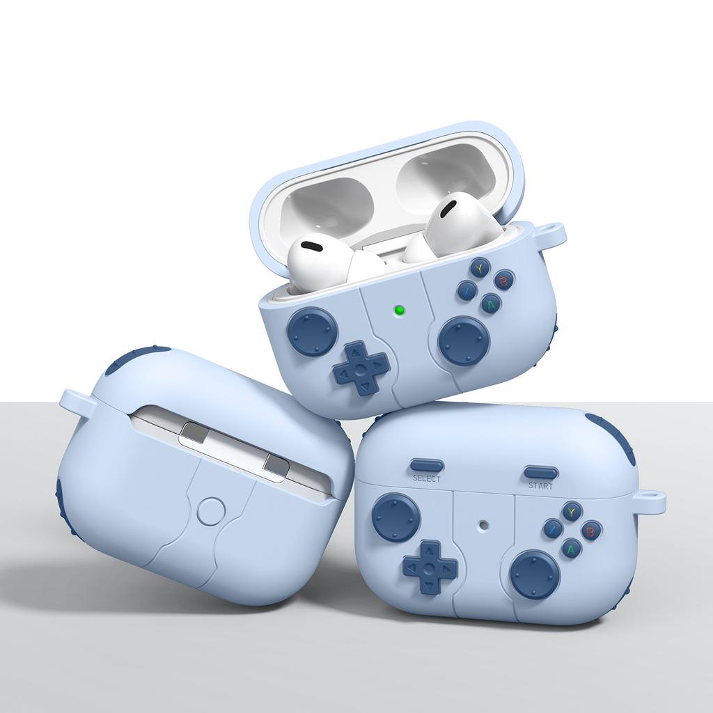 Für 2024 Neue Hüllen Airpods Pro 2 3D Gamepad Gameboy Kopfhörer Zubehör Weiche Schutzhüllen Abdeckung für Air Pods 1/2/3