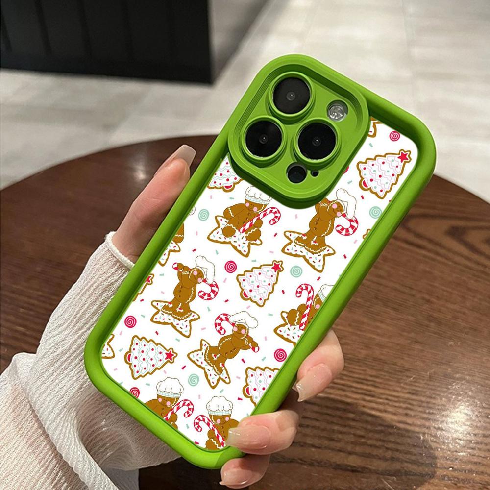 Ae106 Happy New Year Art Merry Christmas Phone Cases for iPhone 16 14 13 11 Pro Max 15 7 8 6s Plus 12 Mini XR XS Max Angel Eye Ladder Protective Cover
