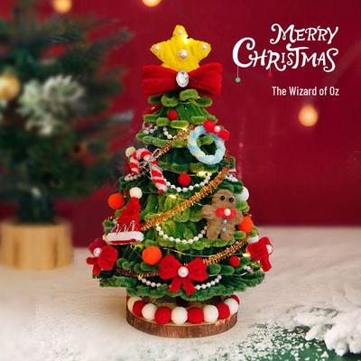Diy Handmade Christmas Tree Chenille Stem Kit: Create Your Own Living Room Ornament Gift for Girlfriend
