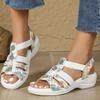 Colorful Printed Shoes Upper Metal Decoration Women'S Wear Outdoor Height Increasing Casual Shoe Sandalias De Mujer Verano 2026