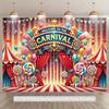2D Welcome To the Carnival Photography Backdrop for Carnival Party & Photo Booth