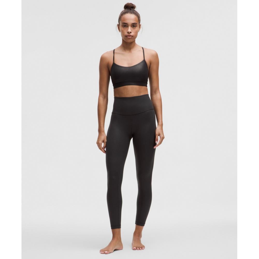 Lululemon Align  High Rise Pant 25   Shimmer Luxe Shine Foil Print Black