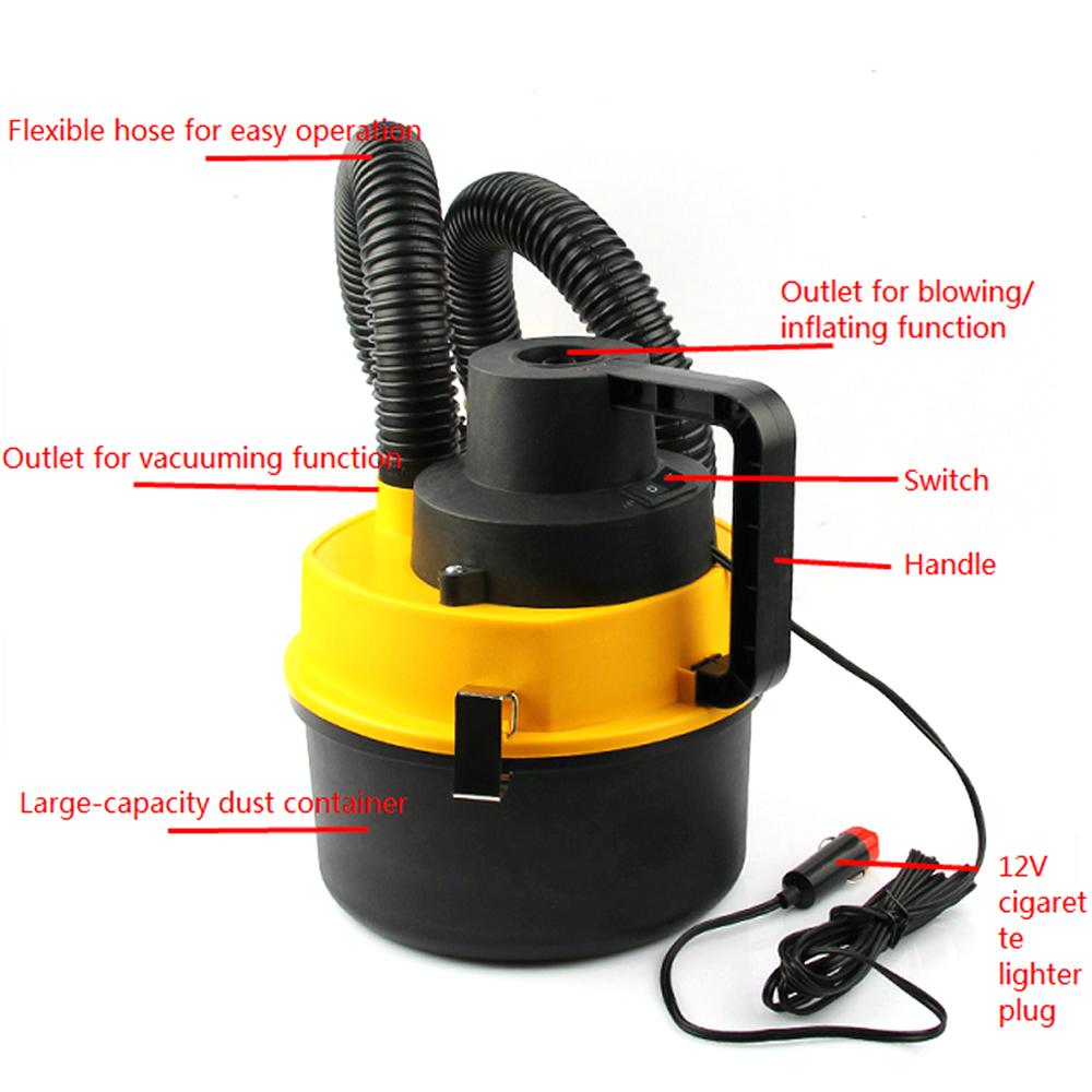 Car Vacuum Cleaner, 12V Portable Handheld Vacuum Cleaner 2300PA Suction Car Detailing Vacuum with Multi nozzles and