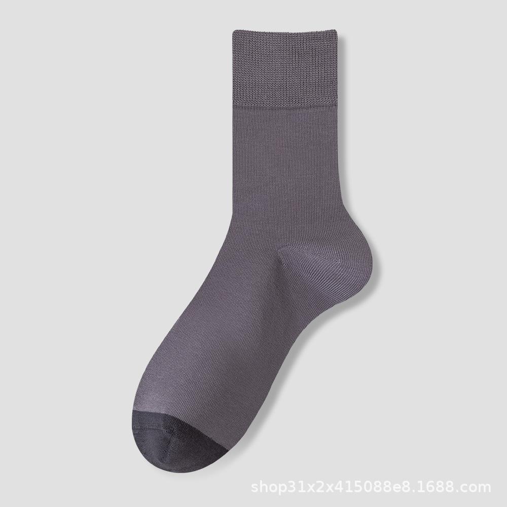 

Мужские весенне-осенние носки из чистого хлопка, антибактериальные, без запаха, длинные, бесшовные 1 pair