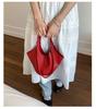 French Style Bucket Bags Women Design Sense Casual Commute One Shoulder Bags Light Luxury Red Bridal Handbags Trend 2026