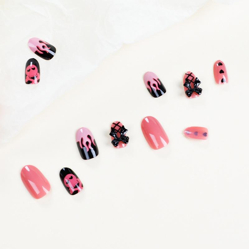 Flame Hot Girl Nail Art Stickers - Skin-Brightening Wearable Nail Tips
