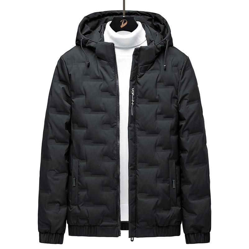 Mens Lightweight Short Down Jacket Teens Plus Size Youth Winter Outerwear With Hood