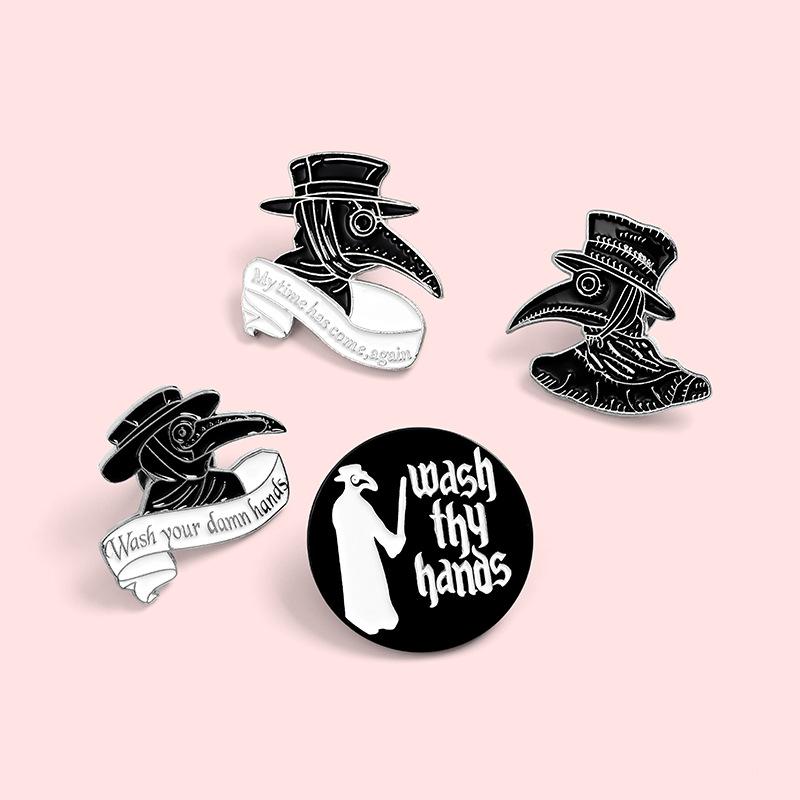 Crow Black Stylish Brooch Alloy Material Ideal For Fashionable Commuters Uses Various