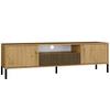 SZAFKA RTV KAMARO 160 DĄB ARTISAN Front Ryflowany + Klasyczny
