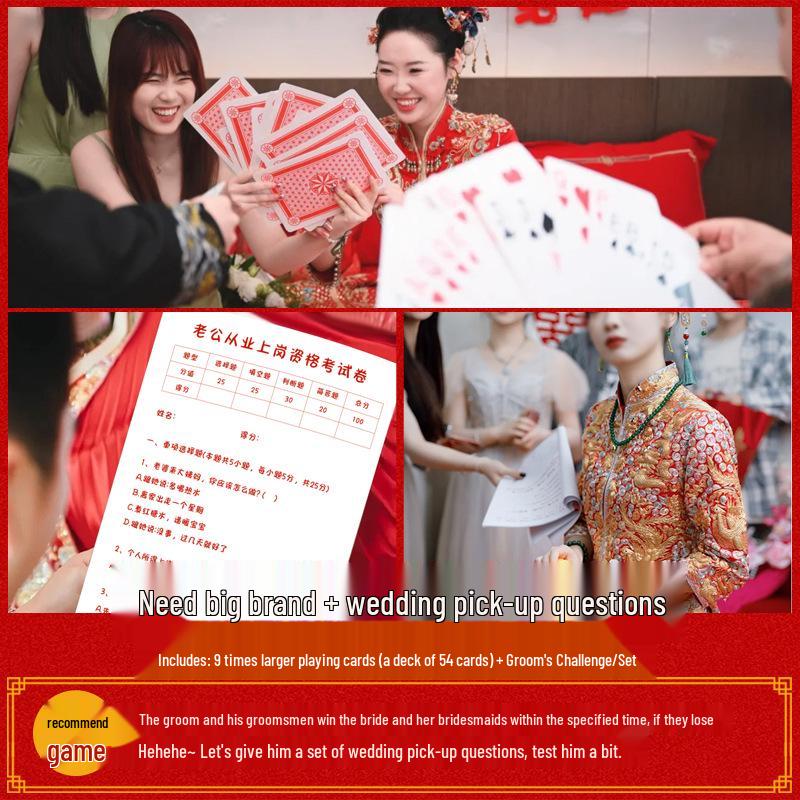 Door-Blocking Game: Large Wedding Reception Props for Photography and Entertainment