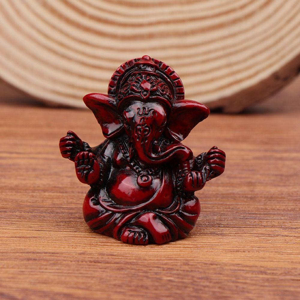 Decorative Ganesha Buddha Statue Handicraft Rresin Ganesha Ornaments  Car Decor