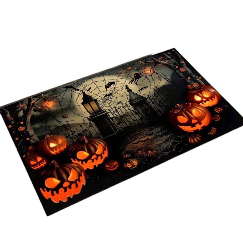 Badrumsavloppsdyna Kiselgur Absorberande Mattor Skrivbordsunderlägg Porslinsunderlägg Halloween-tema Pumpaslott Halkfria Mattor