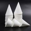 200pcs Leakproof White Paper Cone Cups 3.7/4.5 OZ Shaved Ice Cups Practical Cone Paper Cups  Parties